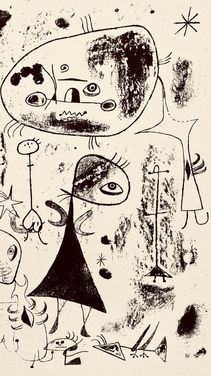 Joan Mir, Composition, The Prints Of Joan Miro, Etching