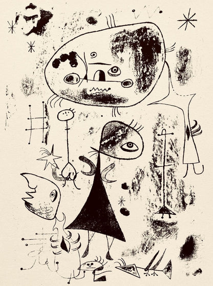 Joan Mir, Composition, The Prints Of Joan Miro, Etching