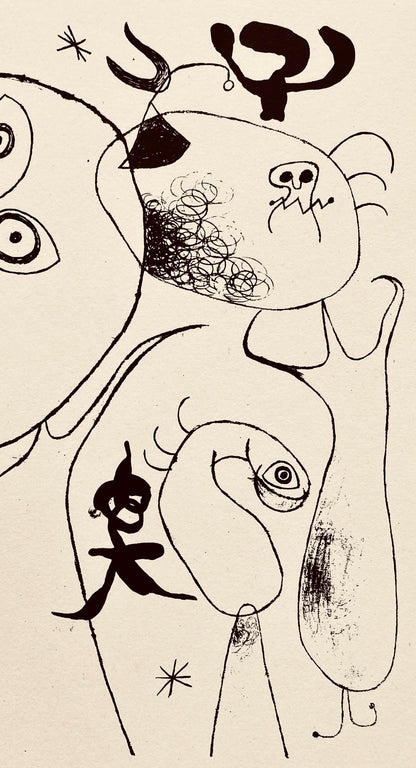 Joan Mir, Composition, The Prints of Joan Miro, Etching
