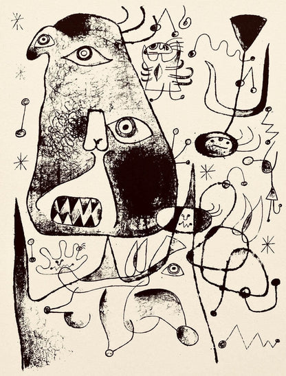 Joan Mir, Composition, The Prints Of Joan Miro, Etching