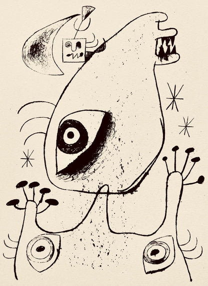 Joan Mir, Composition, The Prints Of Joan Miro, Etching