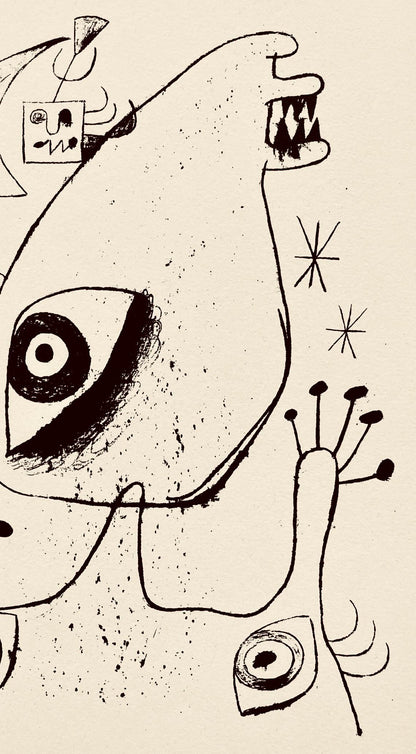 Joan Mir, Composition, The Prints Of Joan Miro, Etching