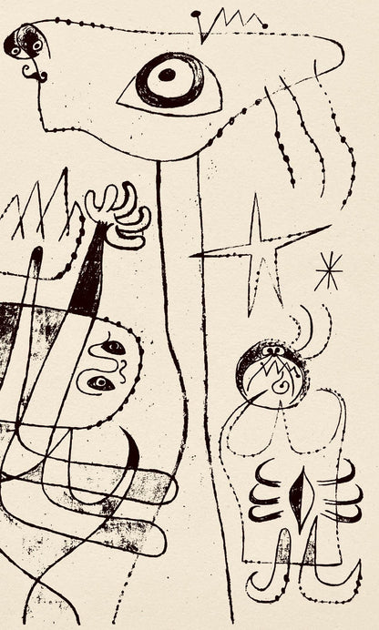 Joan Mir, Composition, The Prints Of Joan Miro, Etching