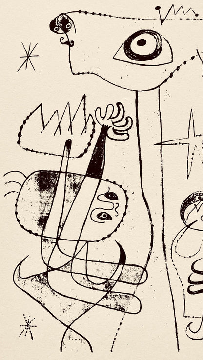 Joan Mir, Composition, The Prints Of Joan Miro, Etching