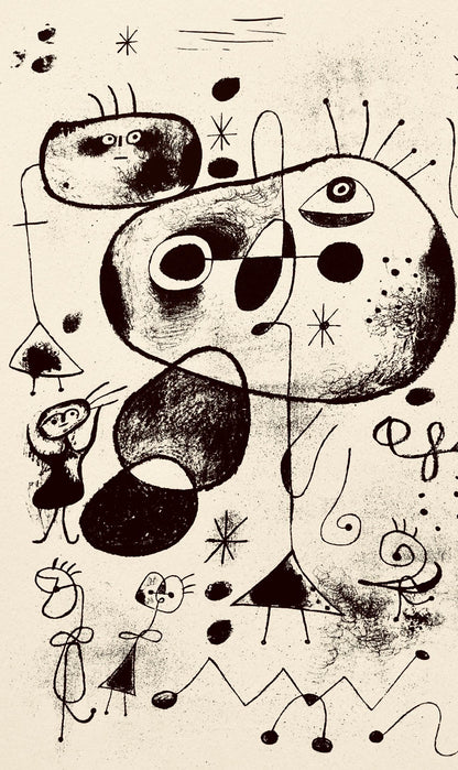 Joan Mir, Composition, The Prints Of Joan Miro, Etching