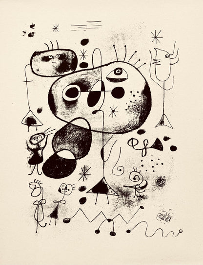Joan Mir, Composition, The Prints Of Joan Miro, Etching