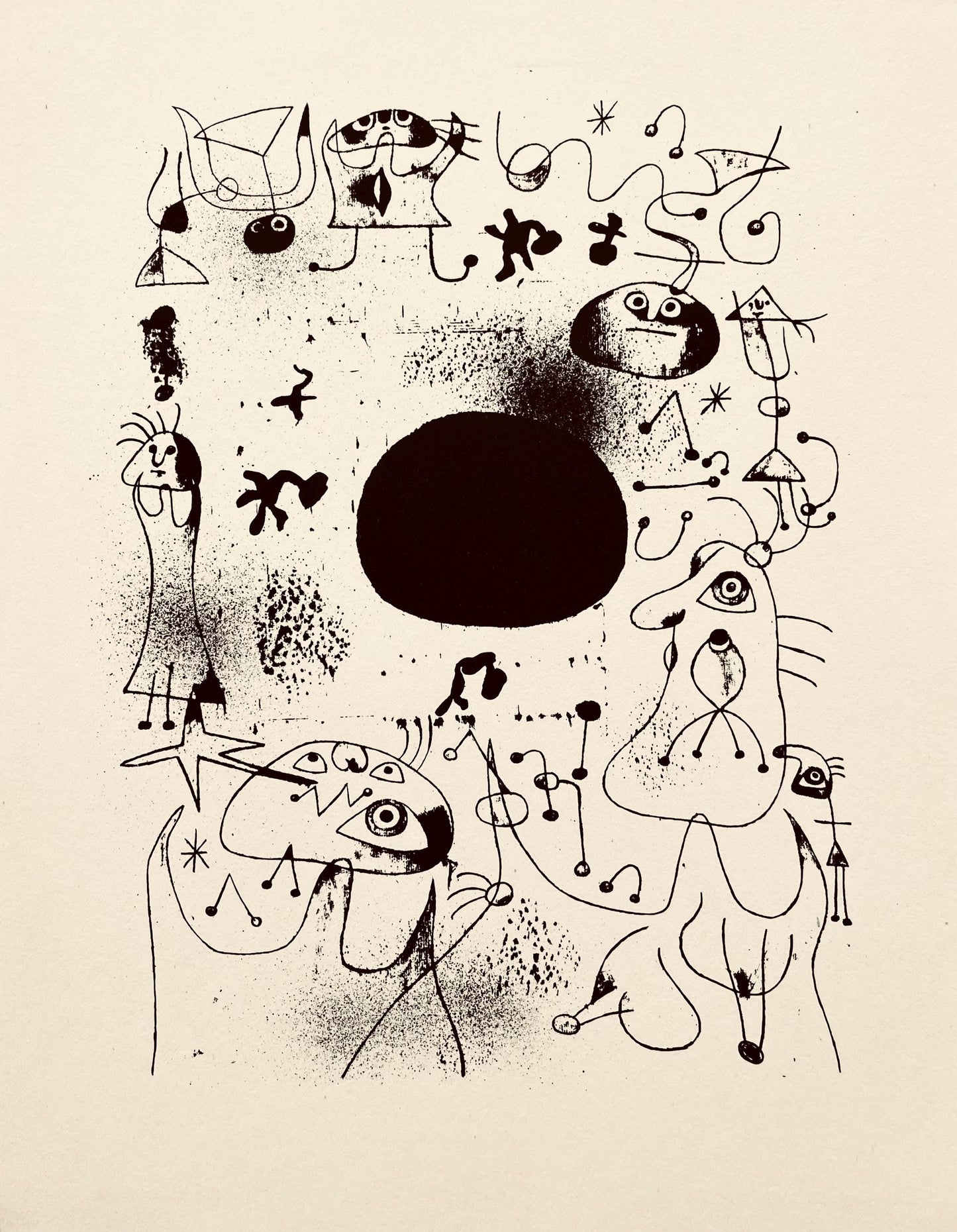 Joan Mir, Composition, The Prints Of Joan Miro, Etching