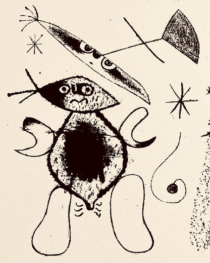 Joan Mir, Composition, The Prints Of Joan Miro, Etching