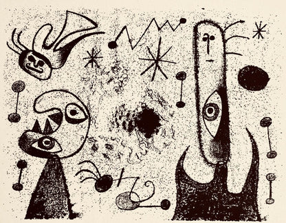 Joan Mir, Composition, The Prints Of Joan Miro, Etching