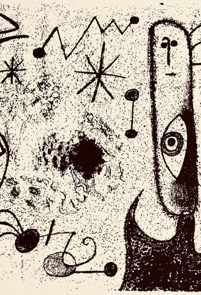 Joan Mir, Composition, The Prints Of Joan Miro, Etching