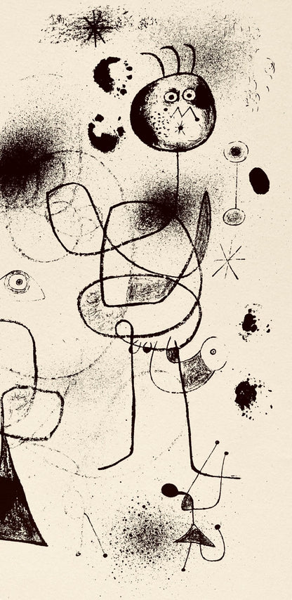 Joan Mir, Composition, The Prints Of Joan Miro, Etching