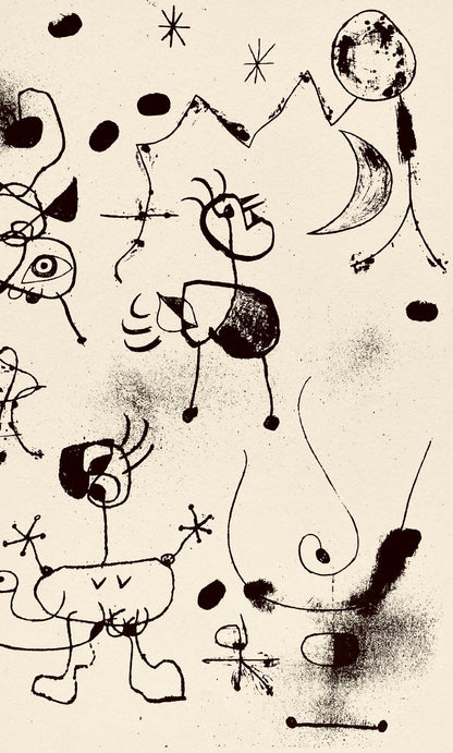 Joan Mir, Composition, The Prints Of Joan Miro, Etching