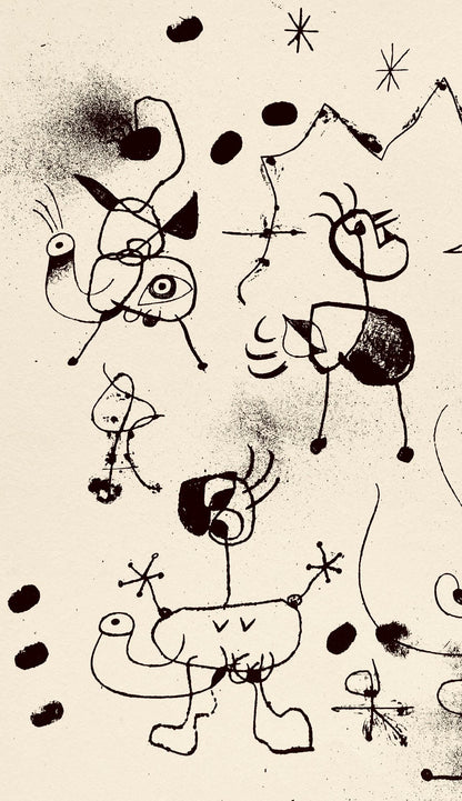 Joan Mir, Composition, The Prints Of Joan Miro, Etching