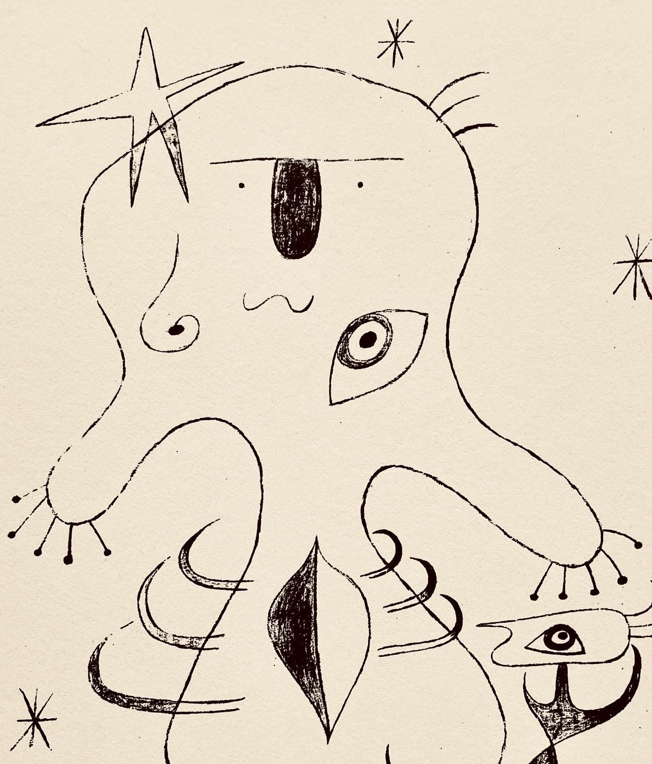 Joan Mir, Composition, The Prints Of Joan Miro, Etching