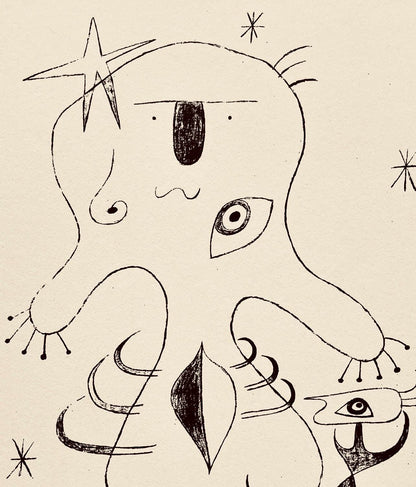 Joan Mir, Composition, The Prints Of Joan Miro, Etching