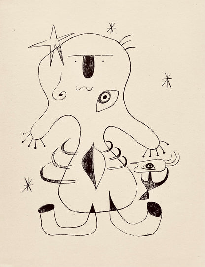 Joan Mir, Composition, The Prints Of Joan Miro, Etching