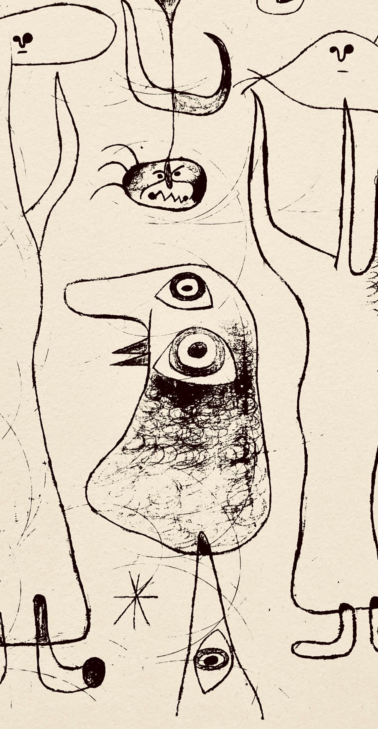 Joan Mir, Composition, The Prints Of Joan Miro, Etching