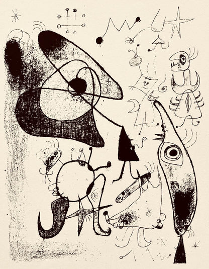 Joan Mir, Composition, The Prints Of Joan Miro, Etching