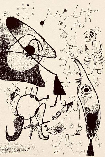Joan Mir, Composition, The Prints Of Joan Miro, Etching