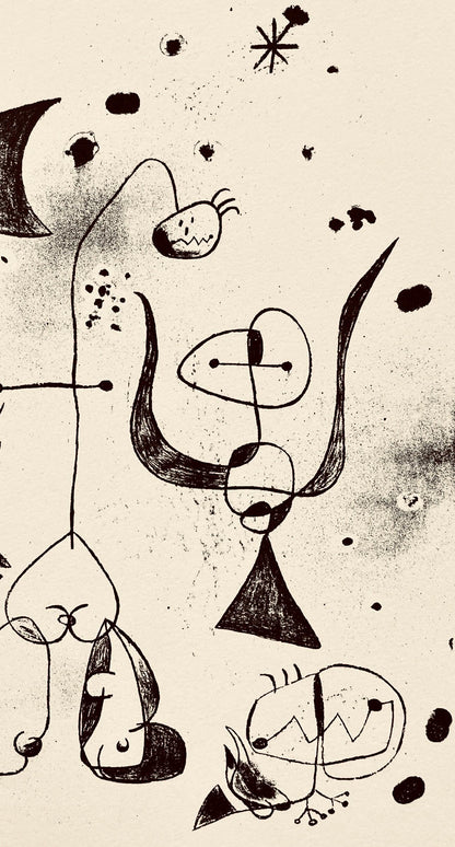 Joan Mir, Composition, The Prints Of Joan Miro, Etching