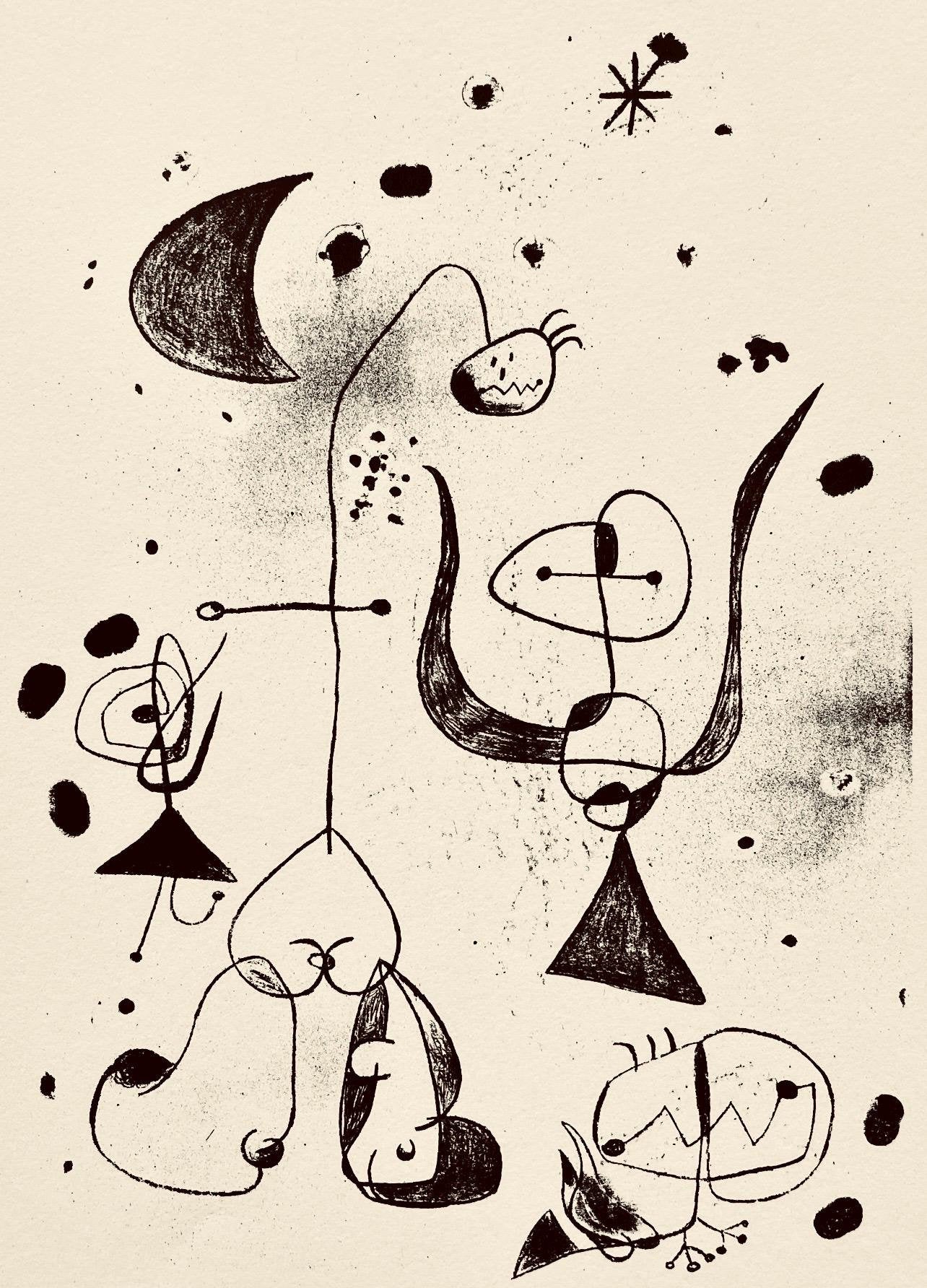 Joan Mir, Composition, The Prints Of Joan Miro, Etching