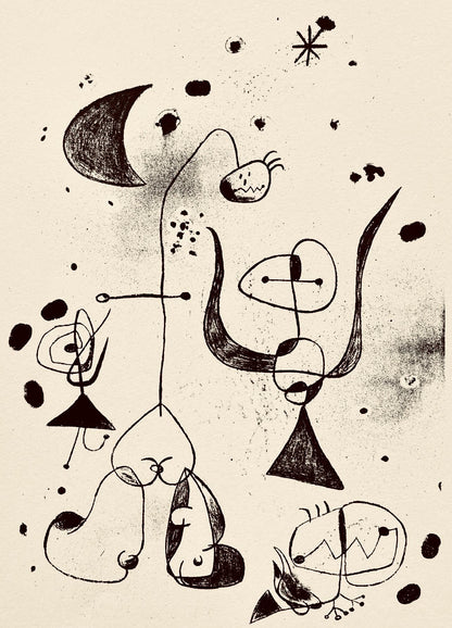 Joan Mir, Composition, The Prints Of Joan Miro, Etching