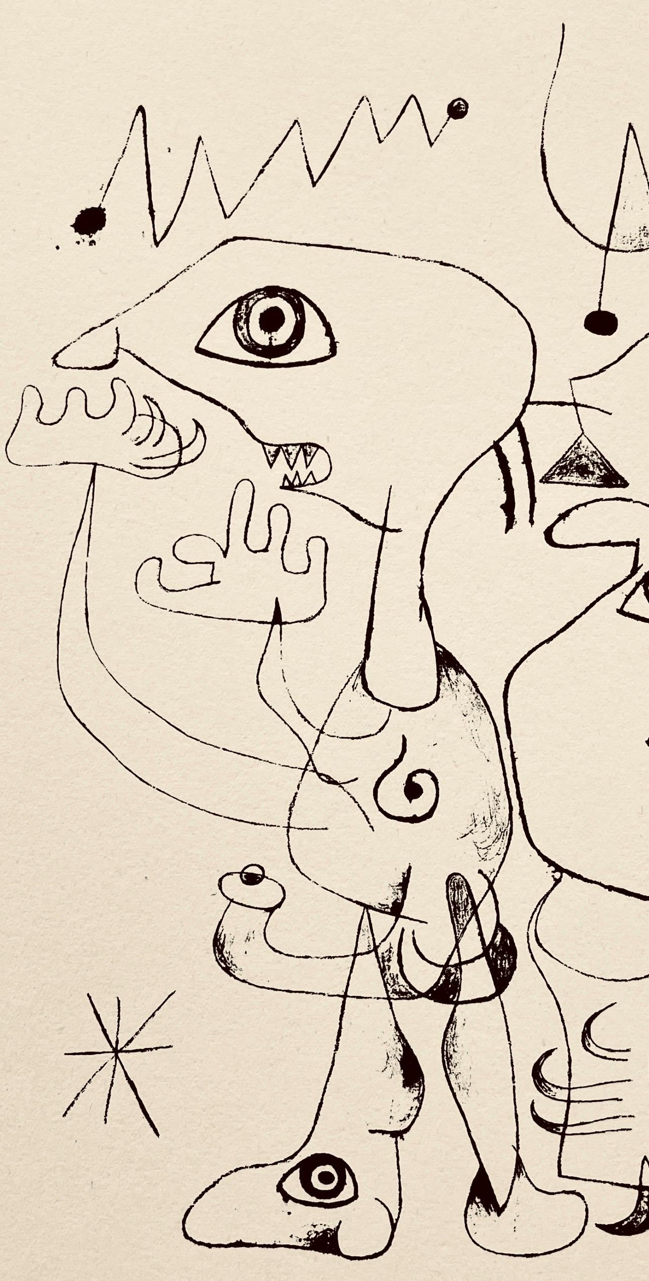 Joan Mir, Composition, The Prints Of Joan Miro, Etching