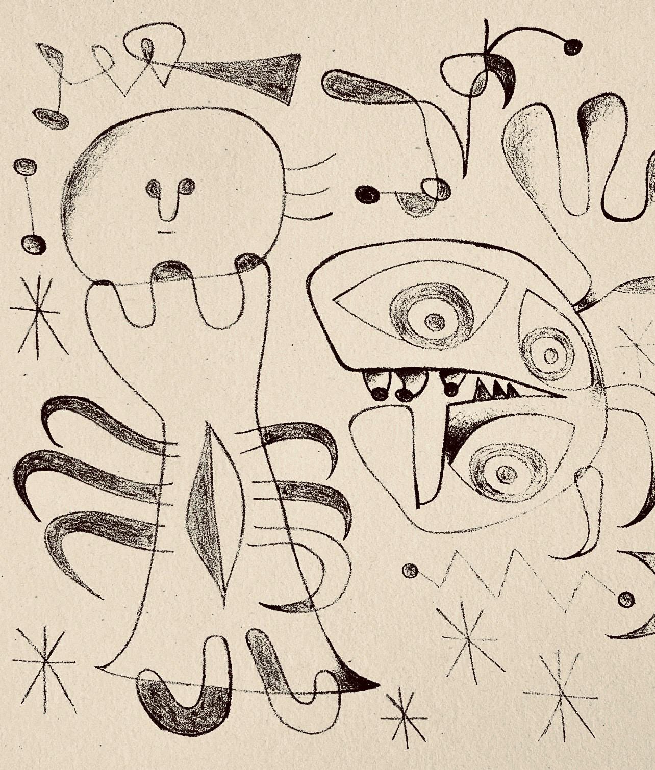 Joan Mir, Composition, The Prints Of Joan Miro, Etching