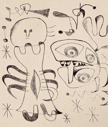 Joan Mir, Composition, The Prints Of Joan Miro, Etching