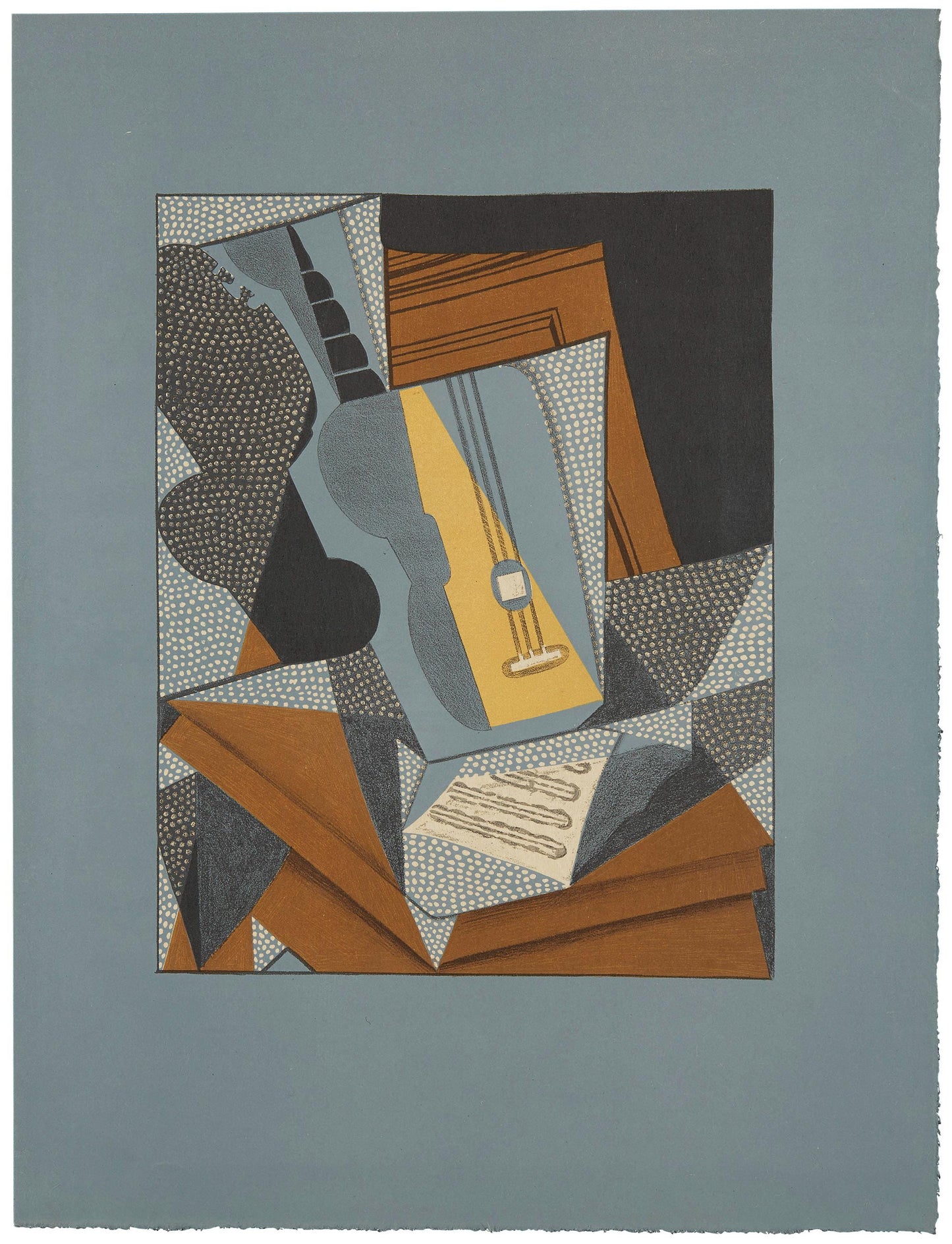 Juan Gris, Guitare (Kahnweiler 1969), Au Soleil Du Plafond, Lithograph