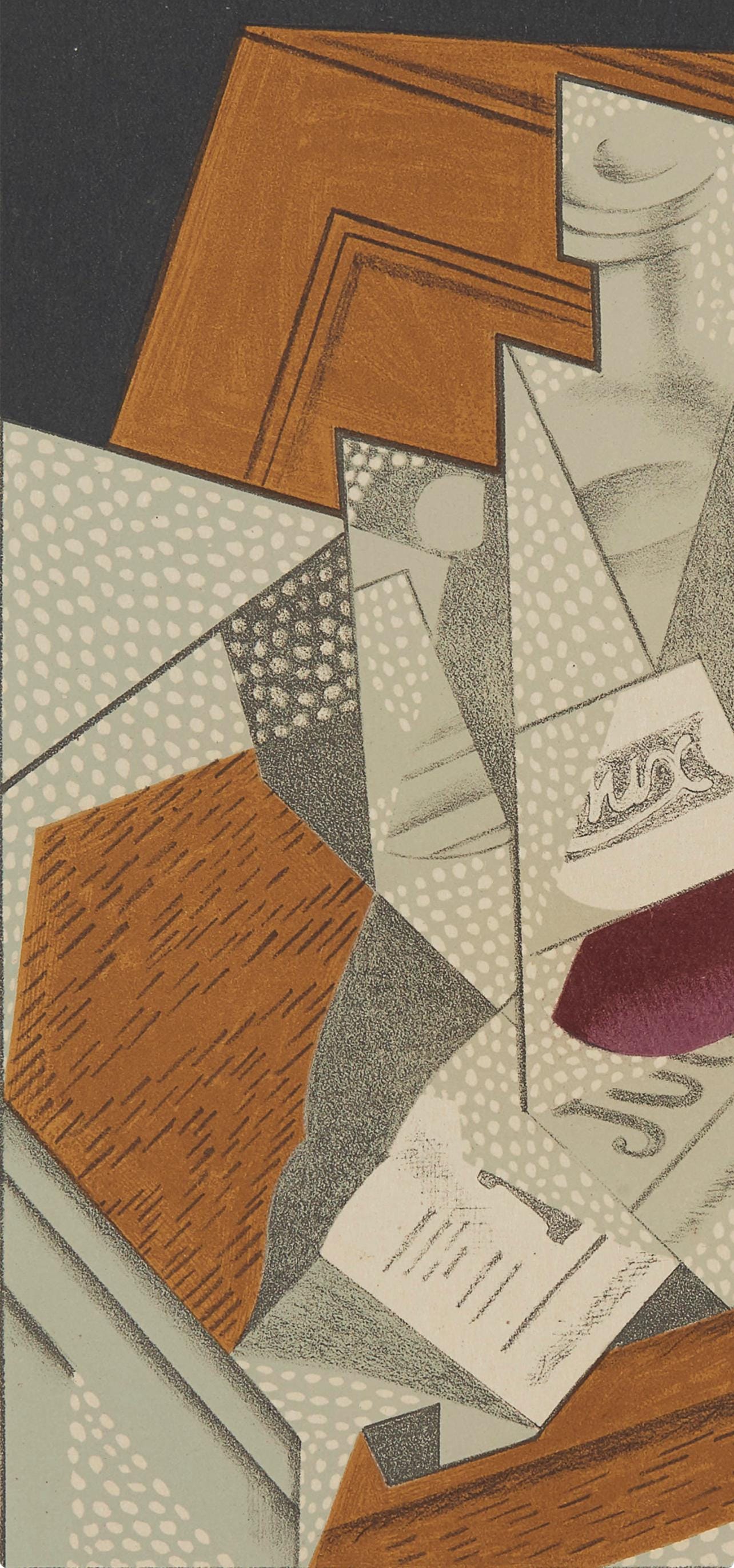 Juan Gris, Bouteille (Kahnweiler 1969), Au Soleil Du Plafond, Lithograph