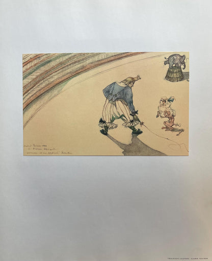Henri De Toulouse-Lautrec, Clown Trainer, Henri De Toulouse-Lautrec, At The Circus, Lithograph