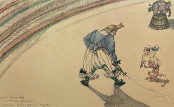 Henri De Toulouse-Lautrec, Clown Trainer, Henri De Toulouse-Lautrec, At The Circus, Lithograph