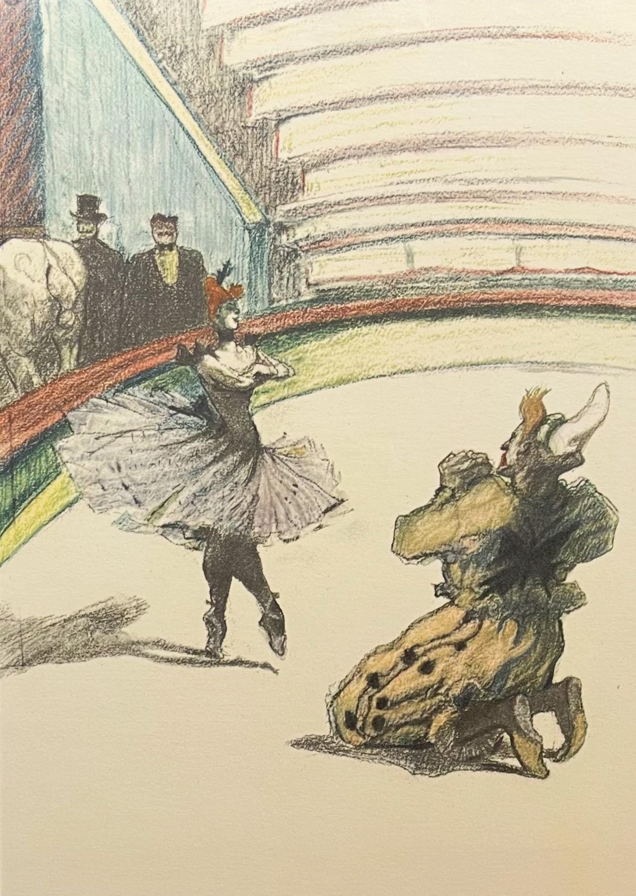 Henri De Toulouse-Lautrec, Curtain Call, Henri De Toulouse-Lautrec, At The Circus, Lithograph