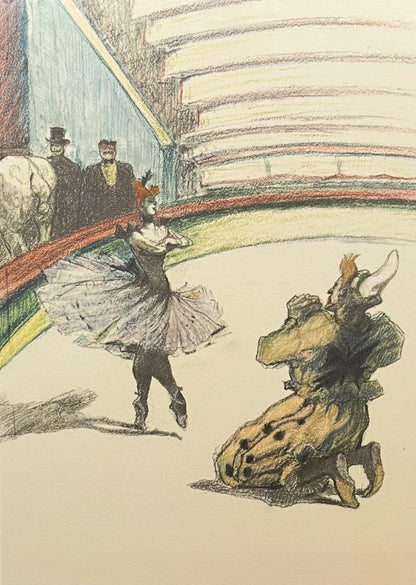 Henri De Toulouse-Lautrec, Curtain Call, Henri De Toulouse-Lautrec, At The Circus, Lithograph