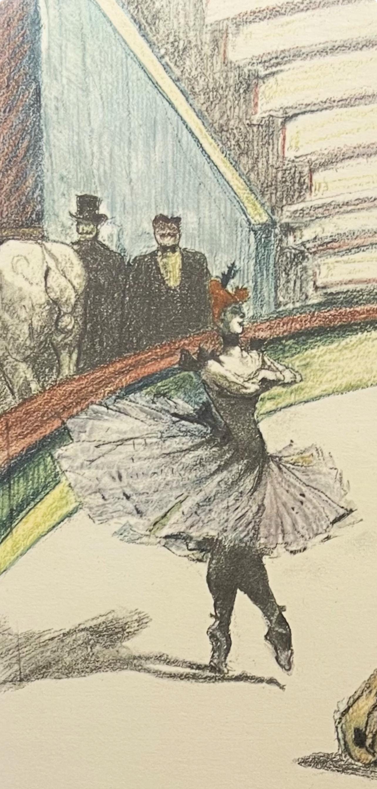 Henri De Toulouse-Lautrec, Curtain Call, Henri De Toulouse-Lautrec, At The Circus, Lithograph
