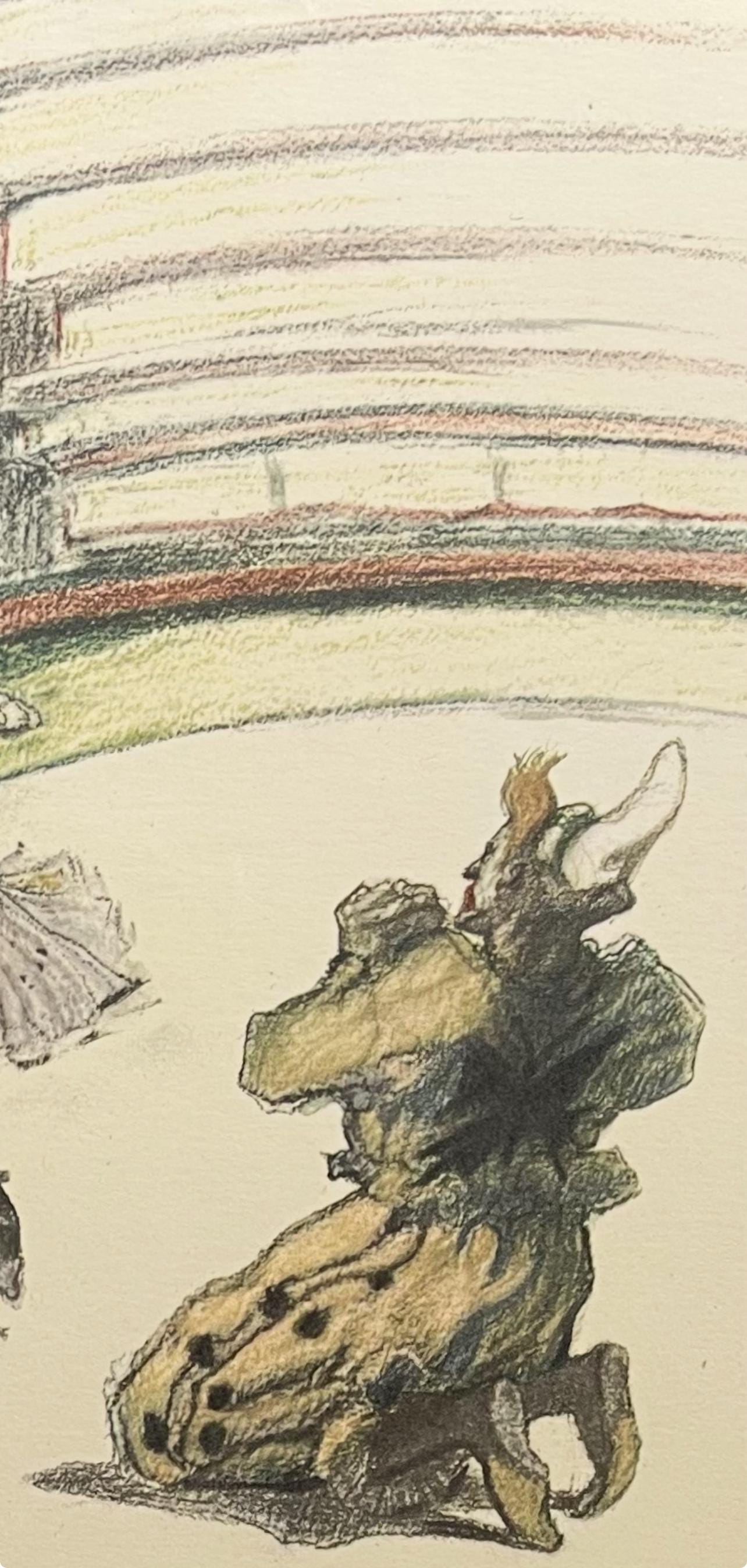 Henri De Toulouse-Lautrec, Curtain Call, Henri De Toulouse-Lautrec, At The Circus, Lithograph