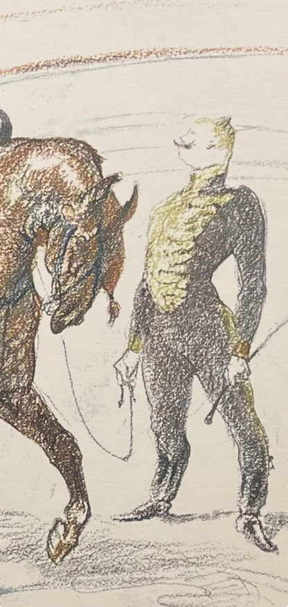 Henri De Toulouse-Lautrec, Bear Performing, Henri De Toulouse-Lautrec, At The Circus, Lithograph