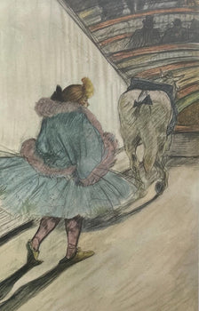 Henri De Toulouse-Lautrec, Entering The Ring, Henri De Toulouse-Lautrec, At The Circus, Lithograph