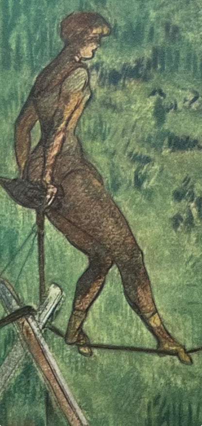 Henri De Toulouse-Lautrec, Tightrope Dancer, Henri De Toulouse-Lautrec, At The Circus, Lithograph