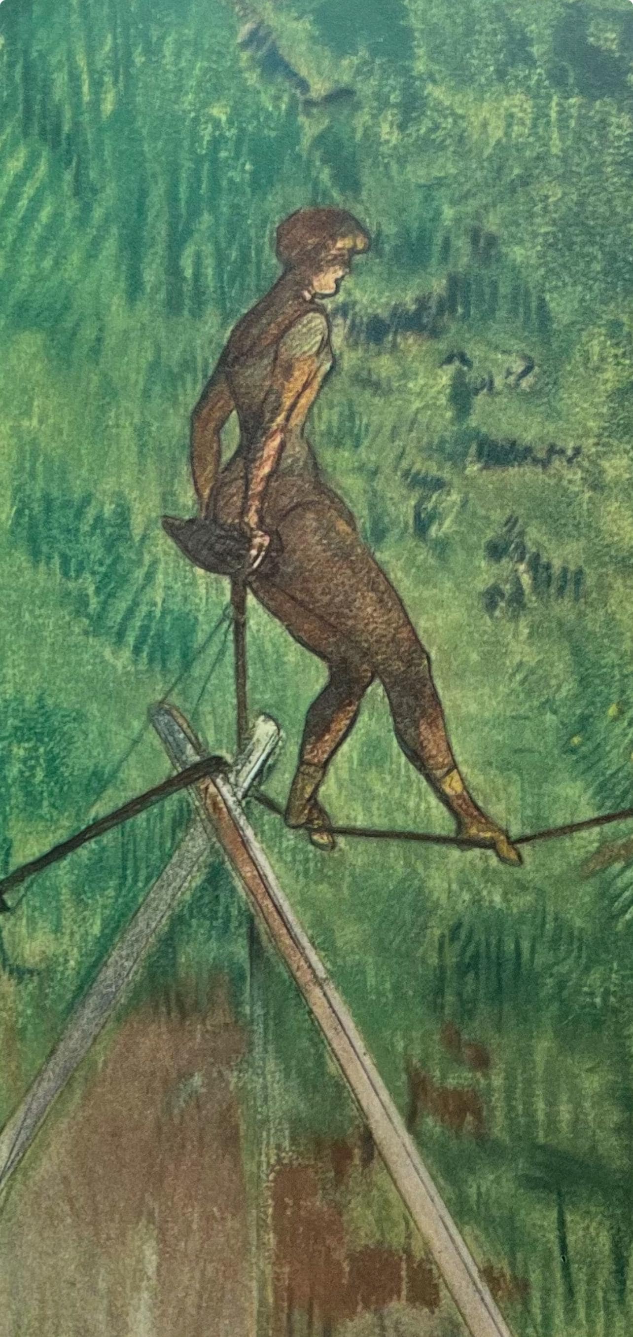 Henri De Toulouse-Lautrec, Tightrope Dancer, Henri De Toulouse-Lautrec, At The Circus, Lithograph