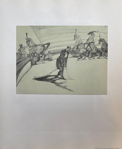 Henri De Toulouse-Lautrec, Performing Horses, Henri De Toulouse-Lautrec, At The Circus, Lithograph