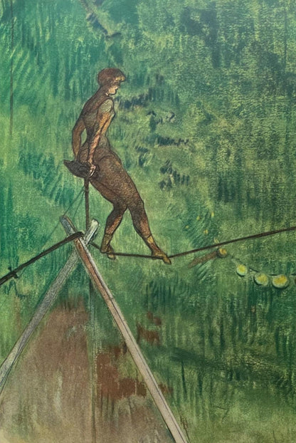 Henri De Toulouse-Lautrec, Tightrope Dancer, Henri De Toulouse-Lautrec, At The Circus, Lithograph