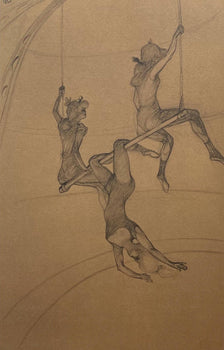 Henri De Toulouse-Lautrec, The Flying Trapeze, Henri De Toulouse-Lautrec, At The Circus, Lithograph