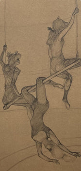 Henri De Toulouse-Lautrec, The Flying Trapeze, Henri De Toulouse-Lautrec, At The Circus, Lithograph