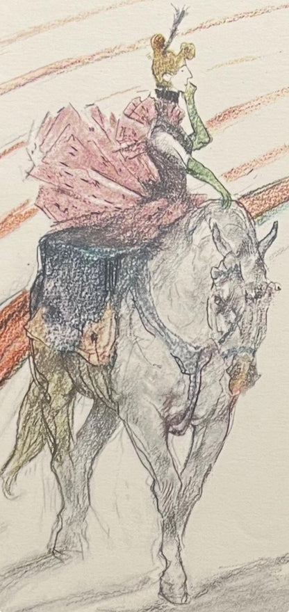 Henri De Toulouse-Lautrec, Equestrienne Riding "En Panneau", Henri De Toulouse-Lautrec, At The