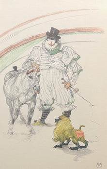 Henri De Toulouse-Lautrec, Clown Training A Horse And Monkey, Henri De Toulouse-Lautrec, At The