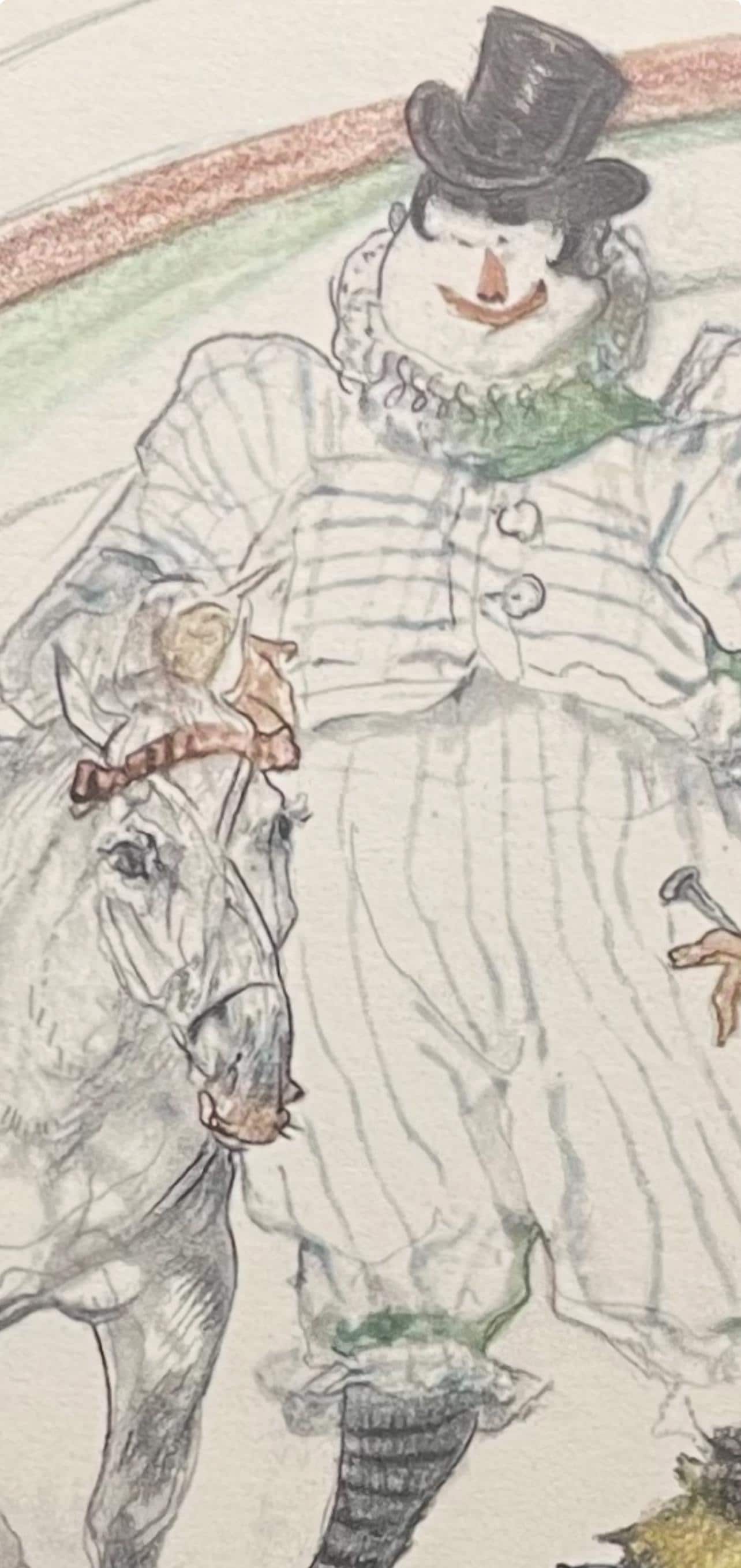 Henri De Toulouse-Lautrec, Clown Training A Horse And Monkey, Henri De Toulouse-Lautrec, At The