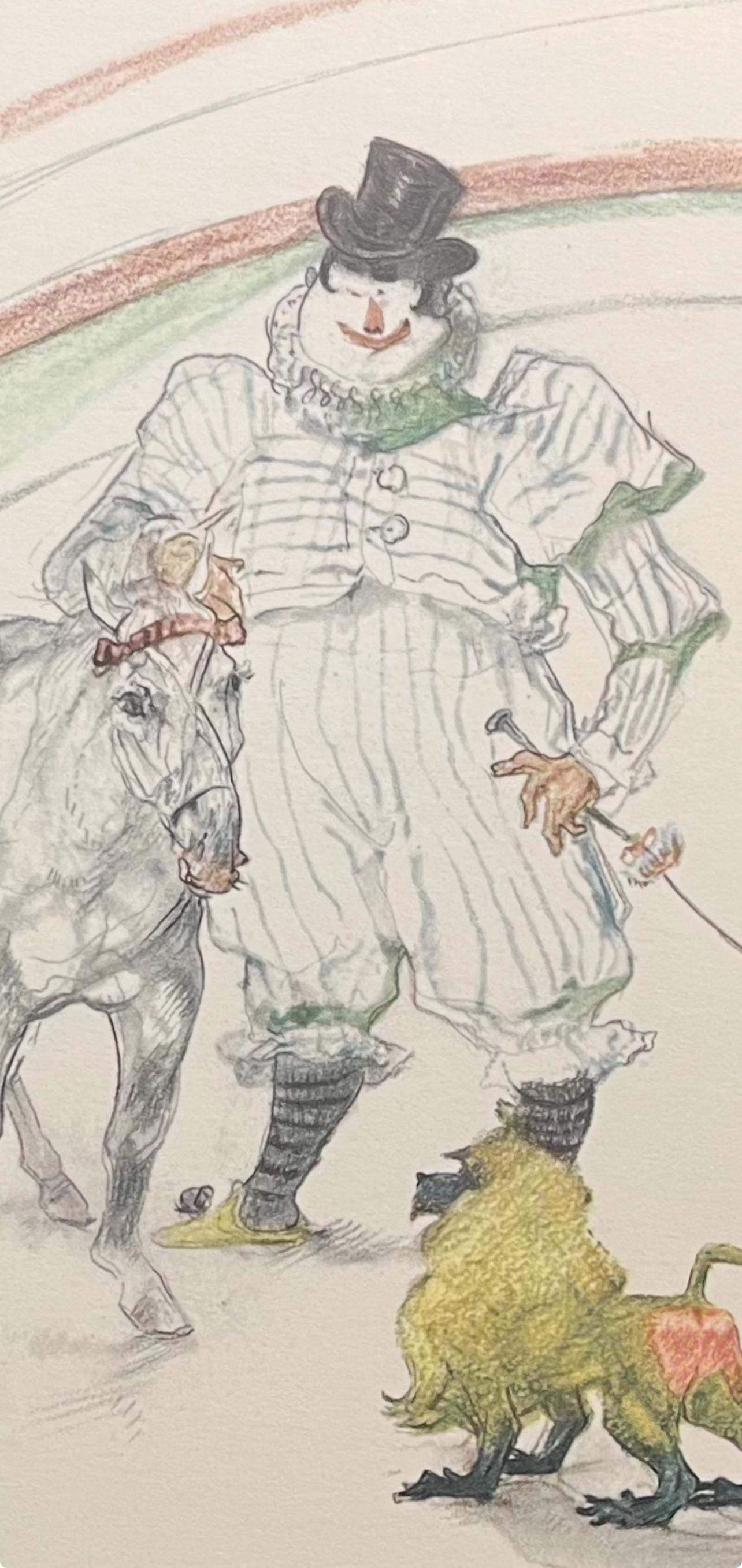 Henri De Toulouse-Lautrec, Clown Training A Horse And Monkey, Henri De Toulouse-Lautrec, At The