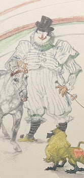 Henri De Toulouse-Lautrec, Clown Training A Horse And Monkey, Henri De Toulouse-Lautrec, At The